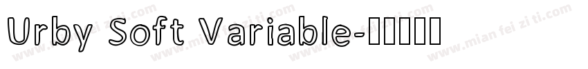 Urby Soft Variable字体转换